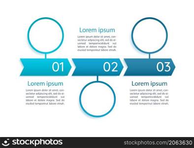 Business news blue infographic chart design template. Project management. Abstract infochart with copy space. Instructional graphics with 4 step sequence. Quicksand Medium, Myriad Regular fonts used. Business news blue infographic chart design template