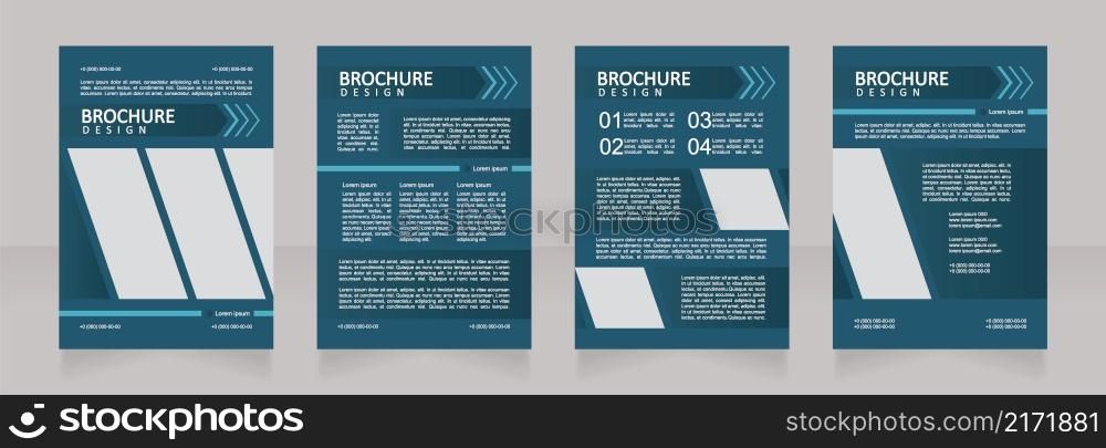 Business of energy distribution company blank brochure design. Template set with copy space for text. Premade corporate reports collection. Editable 4 paper pages. Calibri, Arial fonts used. Business of energy distribution company blank brochure design