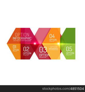 Business option diagram templates - geometric shapes with options elements for business background, numbered banners, graphic website