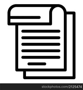 Business papers icon outline vector. Corporate teamwork. Office technology. Business papers icon outline vector. Corporate teamwork