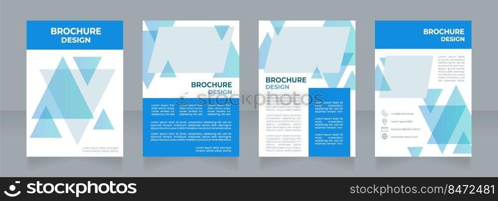Business partnership benefits blank brochure design. Companies agreement. Template set with copy space for text. Premade corporate reports collection. Editable 4 paper pages. Montserrat font used. Business partnership benefits blank brochure design