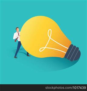 business people cooperation idea concept vector illustration