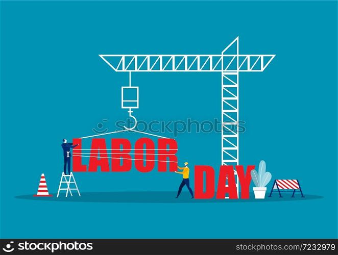 business people labor, Happy Labor Day . Vector illustration