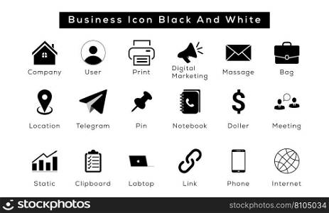 Business people line icons set Royalty Free Vector Image