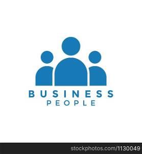 Business people logo icon element design template vector. Business people logo icon element design template