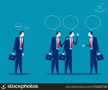 Business people meeting and talk. Concept business vector illustration, Flat business cartoon, Communication, Brainstorming, Strategy or Analisis.