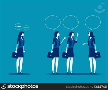 Business people meeting and talk. Concept business vector illustration, Flat business cartoon, Communication, Brainstorming, Strategy or Analisis.