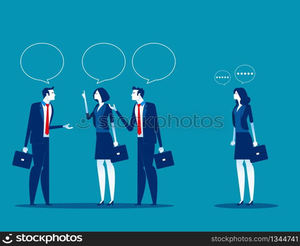 Business people meeting and talk. Concept business vector illustration, Flat business cartoon, Communication, Brainstorming, Strategy or Analisis.