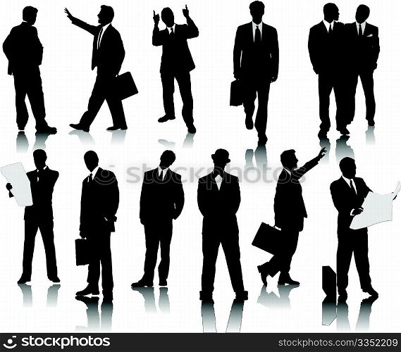 Business people silhouettes
