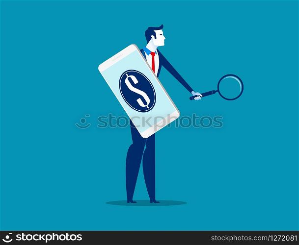 Business people with investment equipment. Concept business technology vector illustration. Flat design style.