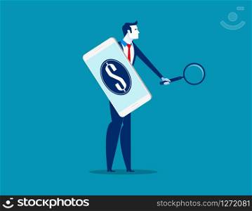 Business people with investment equipment. Concept business technology vector illustration. Flat design style.