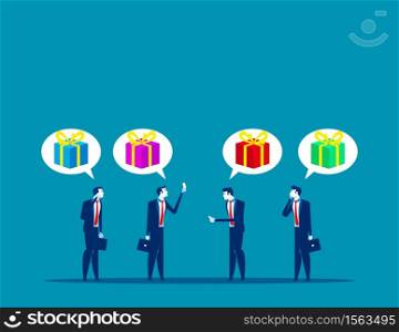 Business people with mobile shopping. Concept business vector, Online shop, Smartphone, technology.