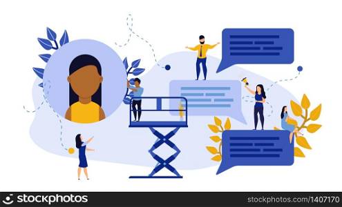 Business person student vector education concept illustration background design. Office man icon communication web group. Corporate team network work banner. Company teacher presentation creative