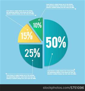 Business pie chart for documents and reports for documents, reports, graph, infographic, business plan