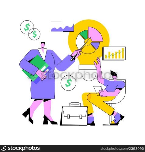 Business plan abstract concept vector illustration. Strategic business planning, creating financial plan, startup development, corporate marketing strategy, entrepreneur abstract metaphor.. Business plan abstract concept vector illustration.