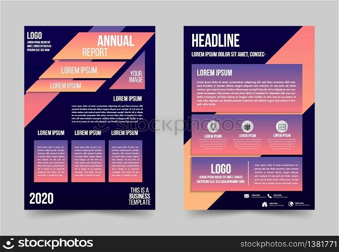 Business poster and flyer template brochure anual report layout design elements.Cover business presentation modern background.Vector illustration