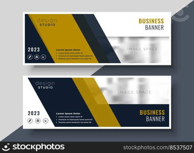 business presentation banner design in geometric shape