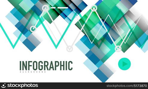 Business presentation geometric template. Business presentation geometric template. Digital technology layout, brochure or flyer concept or geometrical web banner background