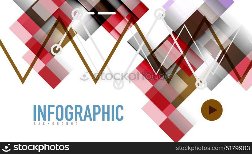 Business presentation geometric template. Business presentation geometric template. Digital technology layout, brochure or flyer concept or geometrical web banner background