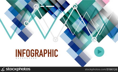 Business presentation geometric template. Business presentation geometric template. Digital technology layout, brochure or flyer concept or geometrical web banner background