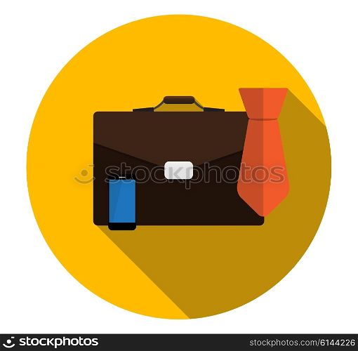 Business Proces Icon Flat Icon with Long Shadow, Vector Illustration Eps10