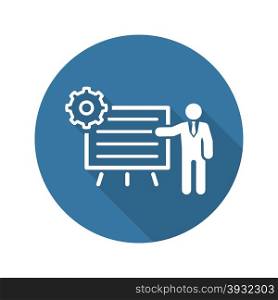 Business Processes Icon. Business Concept. Flat Design. Isolated Illustration.. Business Processes Icon. Flat Design.