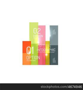 Business products option banners. Vector templates for presentation, web site or modern print template