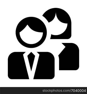 business professionals, icon on isolated background