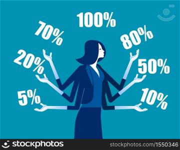 Business promotions discounts sale. Concept business vector, Juggling, Trade, Percentage.. Business promotions discounts sale. Concept business vector, Juggling, Trade, Percentage.