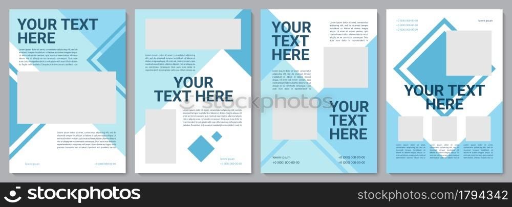 Business proposal brochure template. Corporate strategy. Flyer, booklet, leaflet print, cover design with copy space. Your text here. Vector layouts for magazines, annual reports, advertising posters. Business proposal brochure template