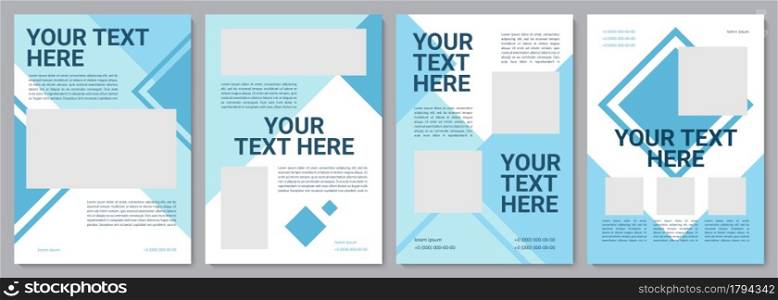 Business proposal brochure template. Corporate strategy. Flyer, booklet, leaflet print, cover design with copy space. Your text here. Vector layouts for magazines, annual reports, advertising posters. Business proposal brochure template