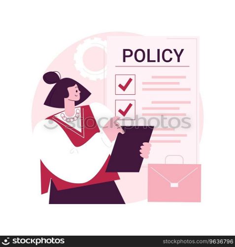 Business rule abstract concept vector illustration. Main company policy, business regulation, IT business analysis, application software, user requirement, data management abstract metaphor.. Business rule abstract concept vector illustration.