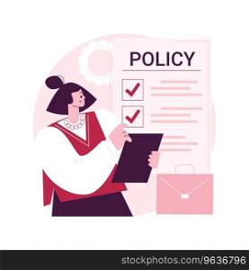 Business rule abstract concept vector illustration. Main company policy, business regulation, IT business analysis, application software, user requirement, data management abstract metaphor.. Business rule abstract concept vector illustration.