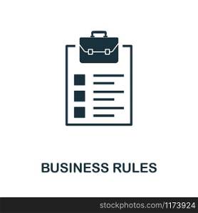 Business Rules vector icon illustration. Creative sign from icons collection. Filled flat Business Rules icon for computer and mobile. Symbol, logo vector graphics.. Business Rules vector icon symbol. Creative sign from icons collection. Filled flat Business Rules icon for computer and mobile