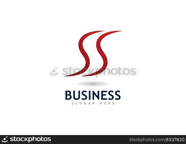 Business S letter, identity logo vector design