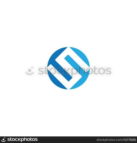Business S letter logo design vector