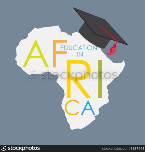Business School Education in Africa Concept Vector Illustration EPS10. Business School Education in Africa Concept Vector Illustration