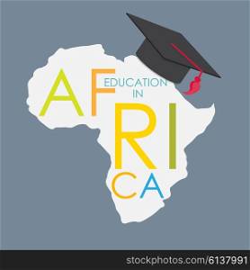 Business School Education in Africa Concept Vector Illustration EPS10. Business School Education in Africa Concept Vector Illustration