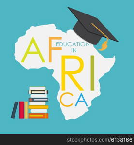 Business School Education in Africa Concept Vector Illustration EPS10. Business School Education in Africa Concept Vector Illustration