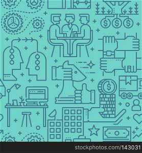 Business seamless vector pattern for background, backdrop, website, magazine, brochure, fabric, etc.