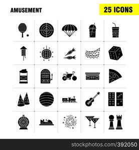 Business Solid Glyph Icons Set For Infographics, Mobile UX/UI Kit And Print Design. Include: Target, Focus, Avatar, Shoot, Pie Chart, Graph, Business, Eps 10 - Vector