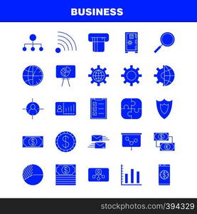 Business Solid Glyph Icons Set For Infographics, Mobile UX/UI Kit And Print Design. Include: Internet, Globe, Global, Communication, Mouse, Computer, Device, Pointer, Eps 10 - Vector