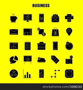 Business Solid Glyph Icons Set For Infographics, Mobile UX/UI Kit And Print Design. Include: Network, Internet, Sharing, Networking, Monitor, Share, Search, Computer, Collection Modern Infographic Logo and Pictogram. - Vector