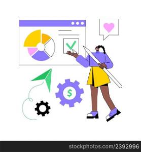 Business solution abstract concept vector illustration. Business support, problem solving, decision making, management sofware suit, B2B IT cloud-based service, target customer abstract metaphor.. Business solution abstract concept vector illustration.