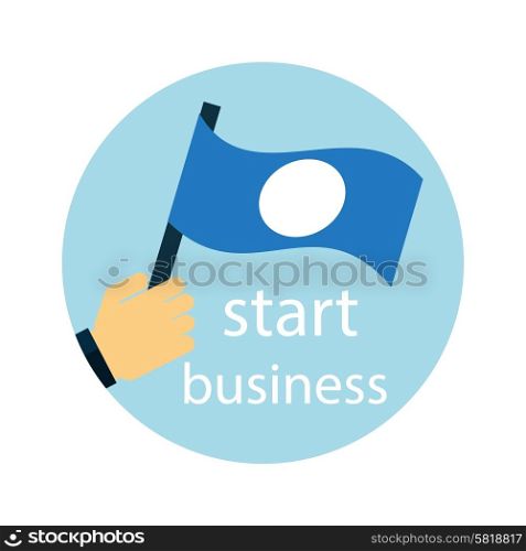 Business strategy, development, startup icon on white background