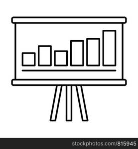 Business strategy icon. Outline illustration of business strategy vector icon for web design isolated on white background. Business strategy icon, outline style