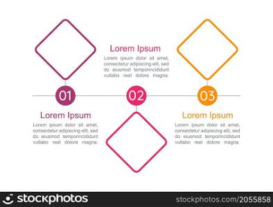 Business stratup infographic chart design template. Professional management. Abstract infochart with copy space. Instructional graphics with 3 step sequence. Arial Regular, Myriad Regular fonts used. Business stratup infographic chart design template