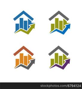 business success marketing and finance property logo