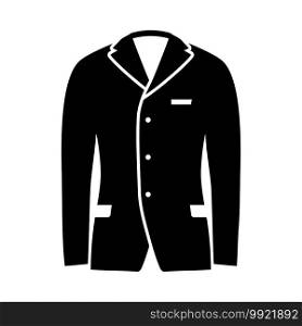 Business Suit Icon. Black Glyph Design. Vector Illustration.