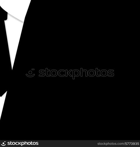 business suit with a tie. vector bacground